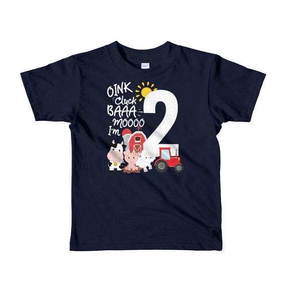 Farm Animals Sounds 2 Year Old 2nd Birthday Party T-Shirt Farm Animals Sounds 2 Year Old 2nd Birthday Party T-Shirt