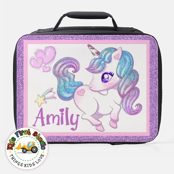 Personalized Unicorn Lunch Box Gift for Kids, Lunch Bag Magical Unicorn  Lunchbox for Kids, Unicorn Insulated Preschool School Prek Lunch Box 