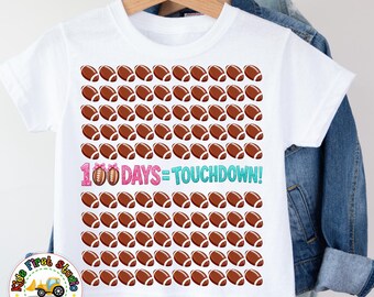 I Tackled 100 Days Of School Football Ball For Kids Or Teachers 100th Days Sports Football Toddler Girls T-Shirt 100 Days Project Preschool