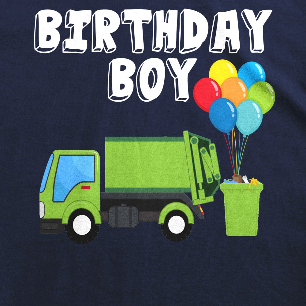 Garbage Truck Birthday Boy Balloons Birthday Party Garbage Day Etsy