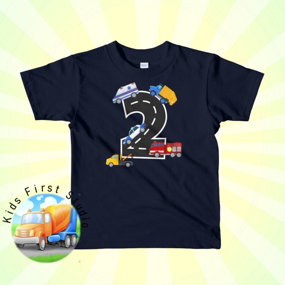 Kids Fire Truck Ambulance Garbage Truck Police Car T-Shirt Kids Fire Truck Ambulance Garbage Truck Police Car T-Shirt