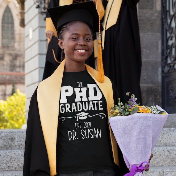 Personalized PhD Doctorate College University Degree PhD Graduation Family Matching Shirts, Doctor Proud Family PhD Student Gift, Grad PhD