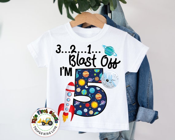 Kids 5 Year Old Outer Space Birthday Shirt Solar Planets 5th Gift Kids 5 Year Old Outer Space Birthday Shirt Solar Planets 5th Gift