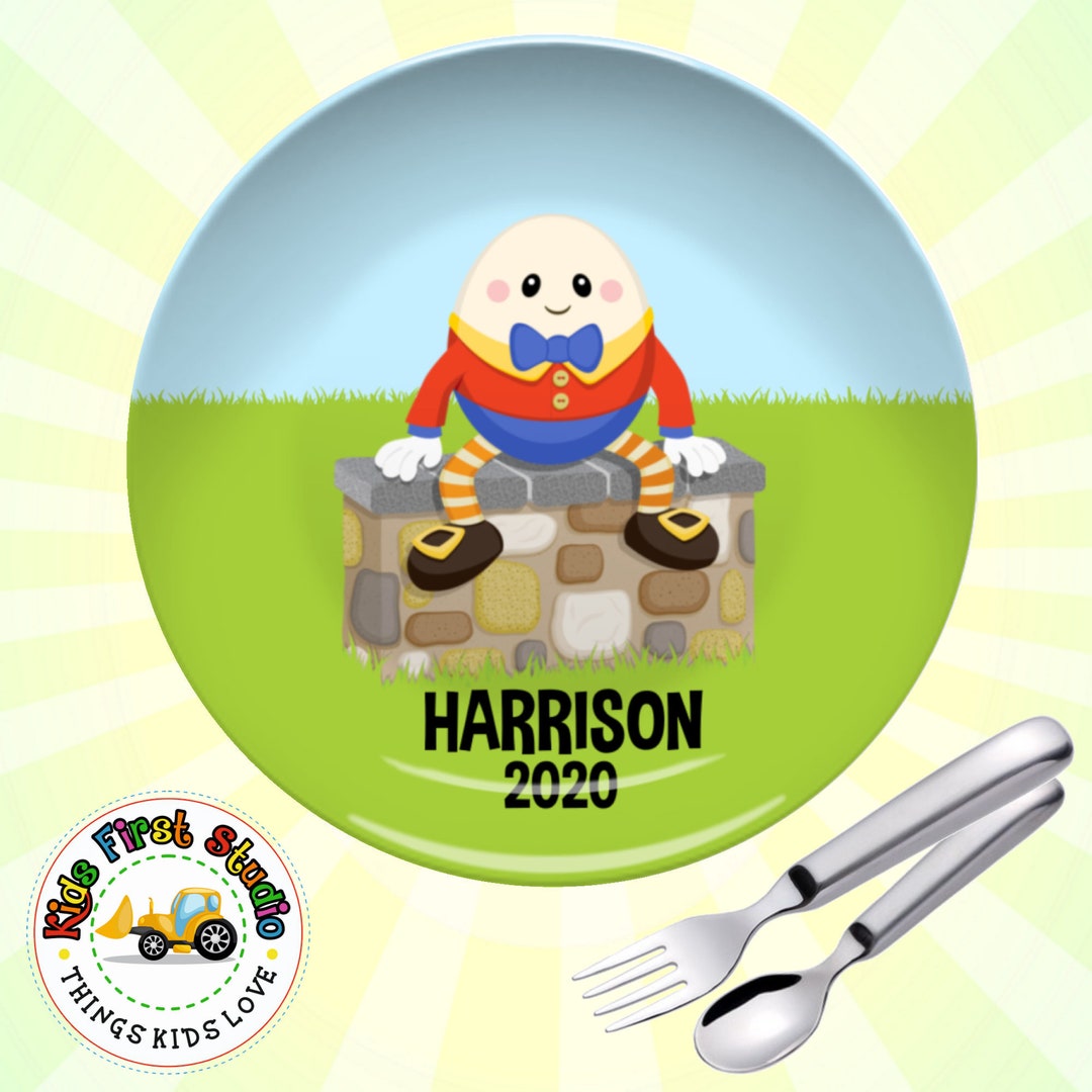 Personalized Humpty Dumpty Plate Nursery Rhyme for Kids Plate Etsy