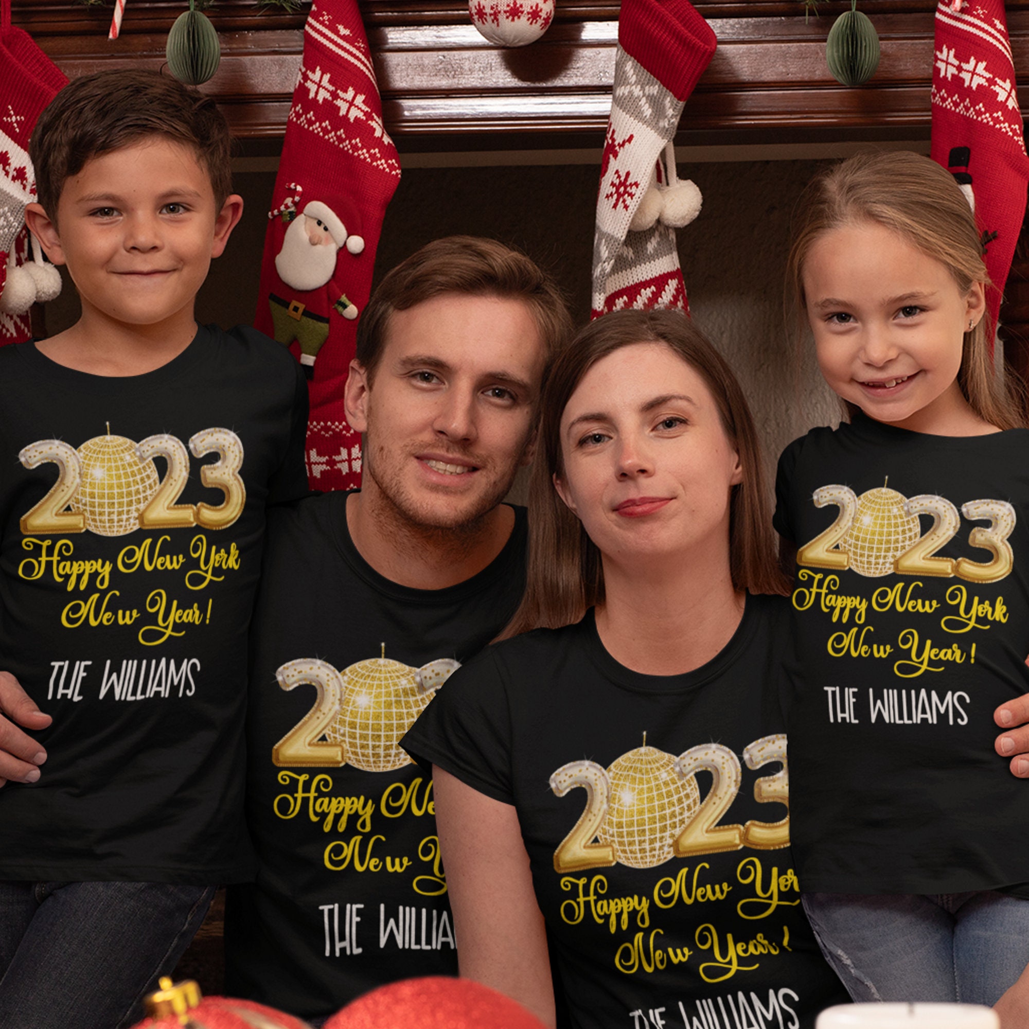 camisetas familiares fin de año
