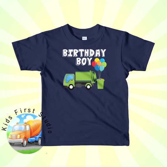 Garbage Truck Birthday Boy Balloons Birthday Party T-Shirt Garbage Truck Birthday Boy Balloons Birthday Party T-Shirt
