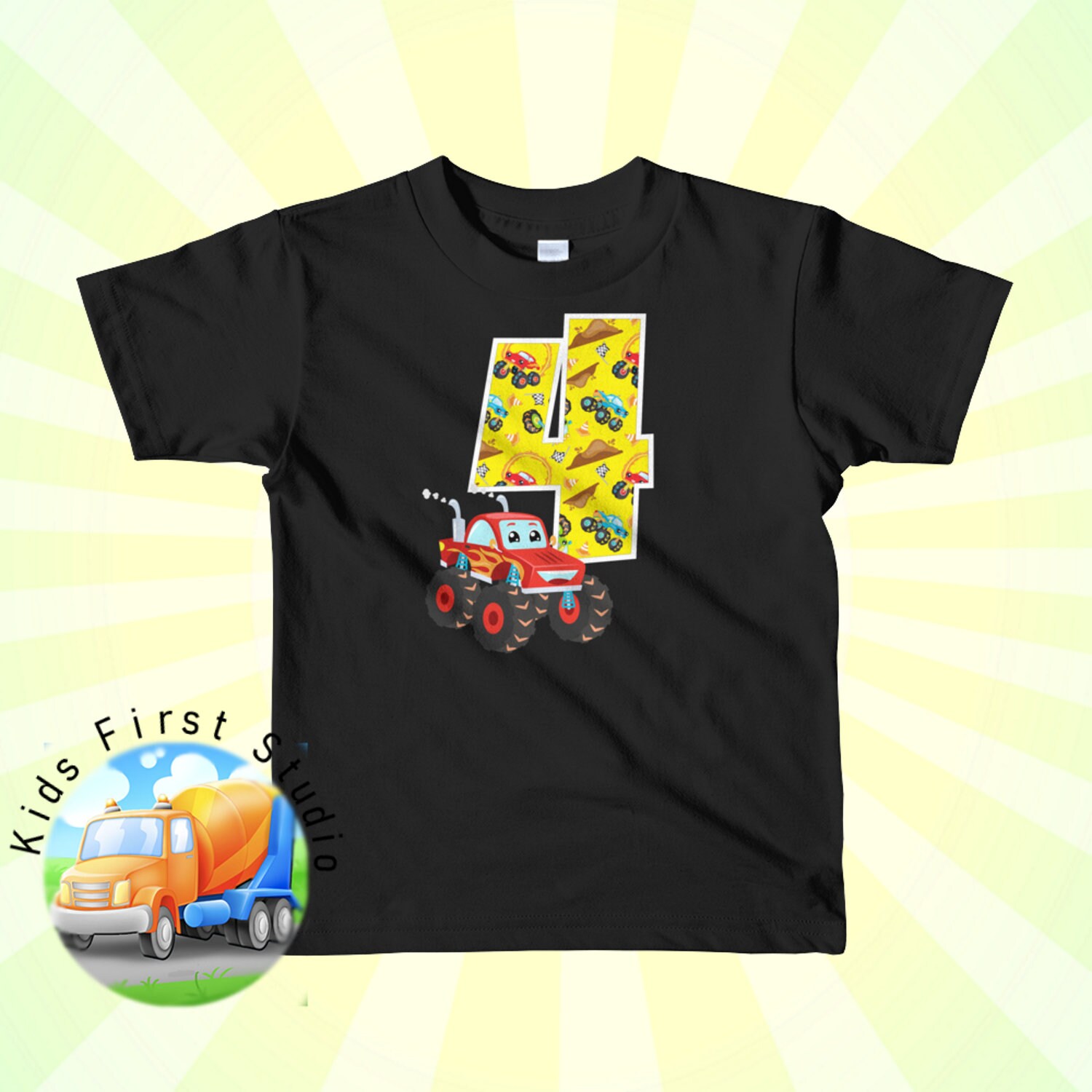 Monster truck top t shirts