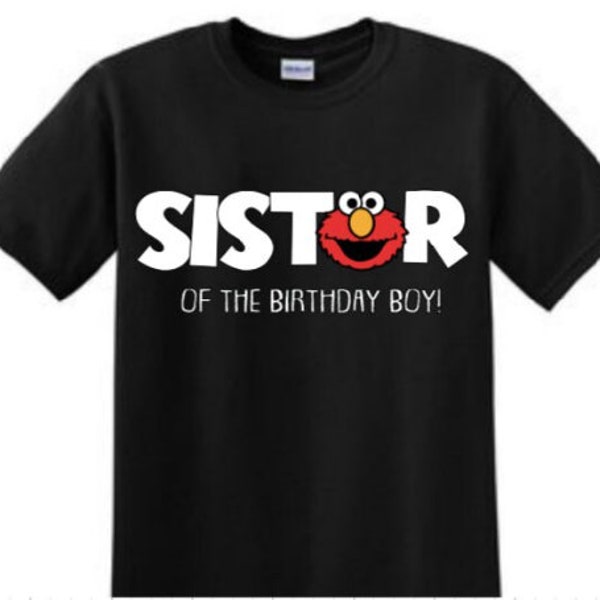 Elmo Brother/Sister Birthday Shirt