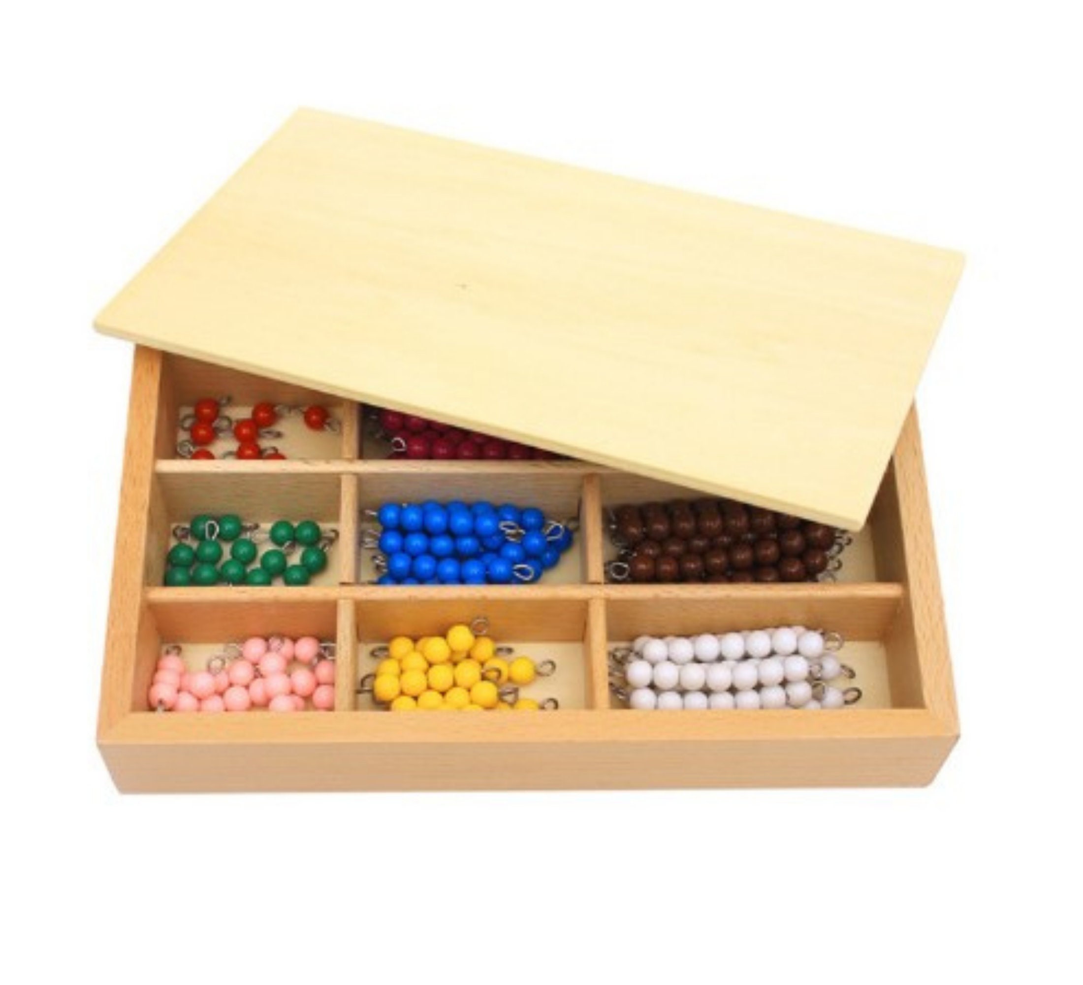 Montessori Checker Board Beads Box Set Colorful 