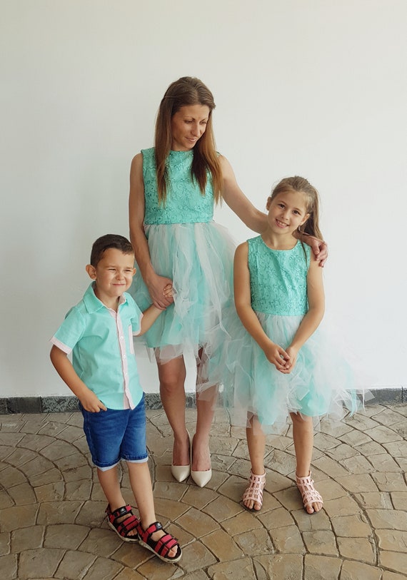 matching dress for mom and son