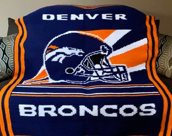 Denver Broncos Afghan Crochet Pattern