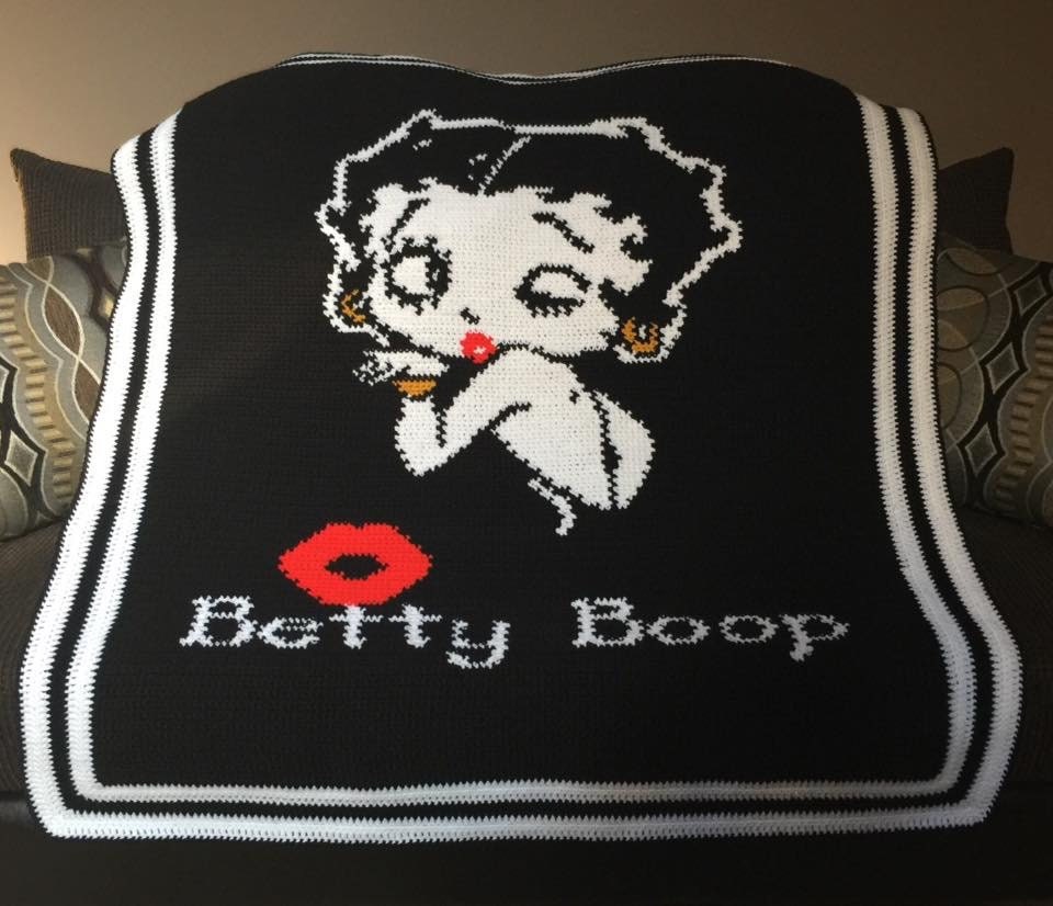 Betty Boop Afghan Crochet Pattern (Instant Download) Etsy