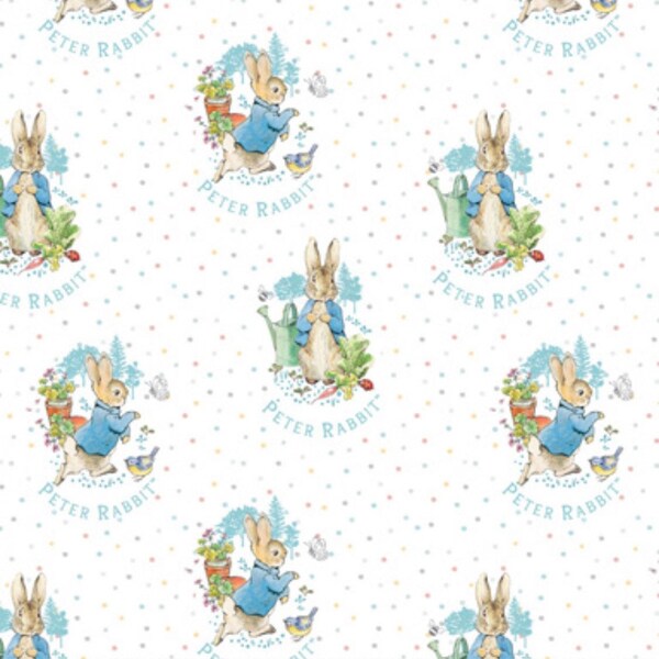 Peter Rabbit Round Pack 100% Cotton Fabric - Craft Supply - Continuous Cuts