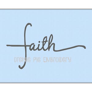 Embroidery Design - Faith Cross - Instant Download - Embroidery Files
