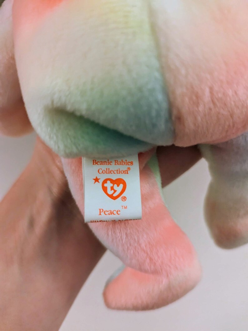 Ty Beanie Babies Peace Tie-dye Bears Rare and Retired - Etsy