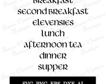 Fantasy Meals Cut File | SVG PNG eps dxf ai pdf jpeg