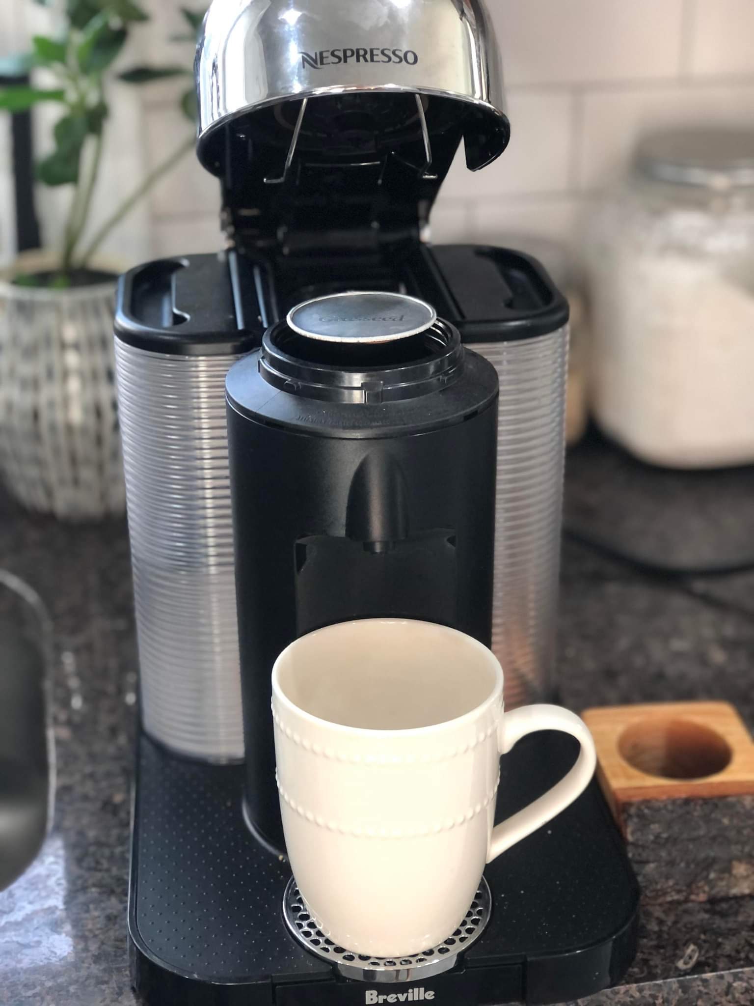 Live Edge Oak Nespresso Vertuo Pod Refill Holder Etsy