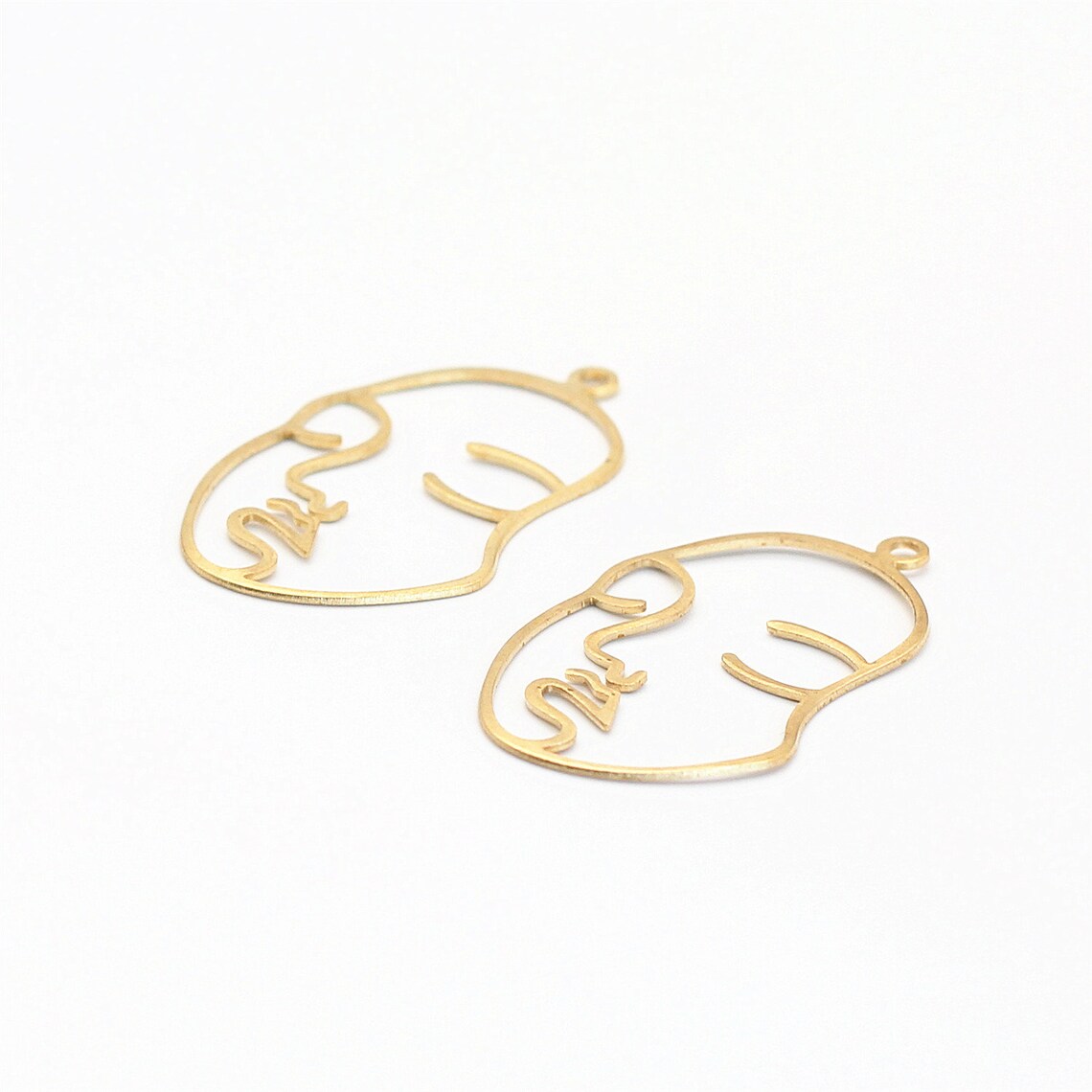 10pcs Wire Face Charms Face Pendant Face Findings Etsy
