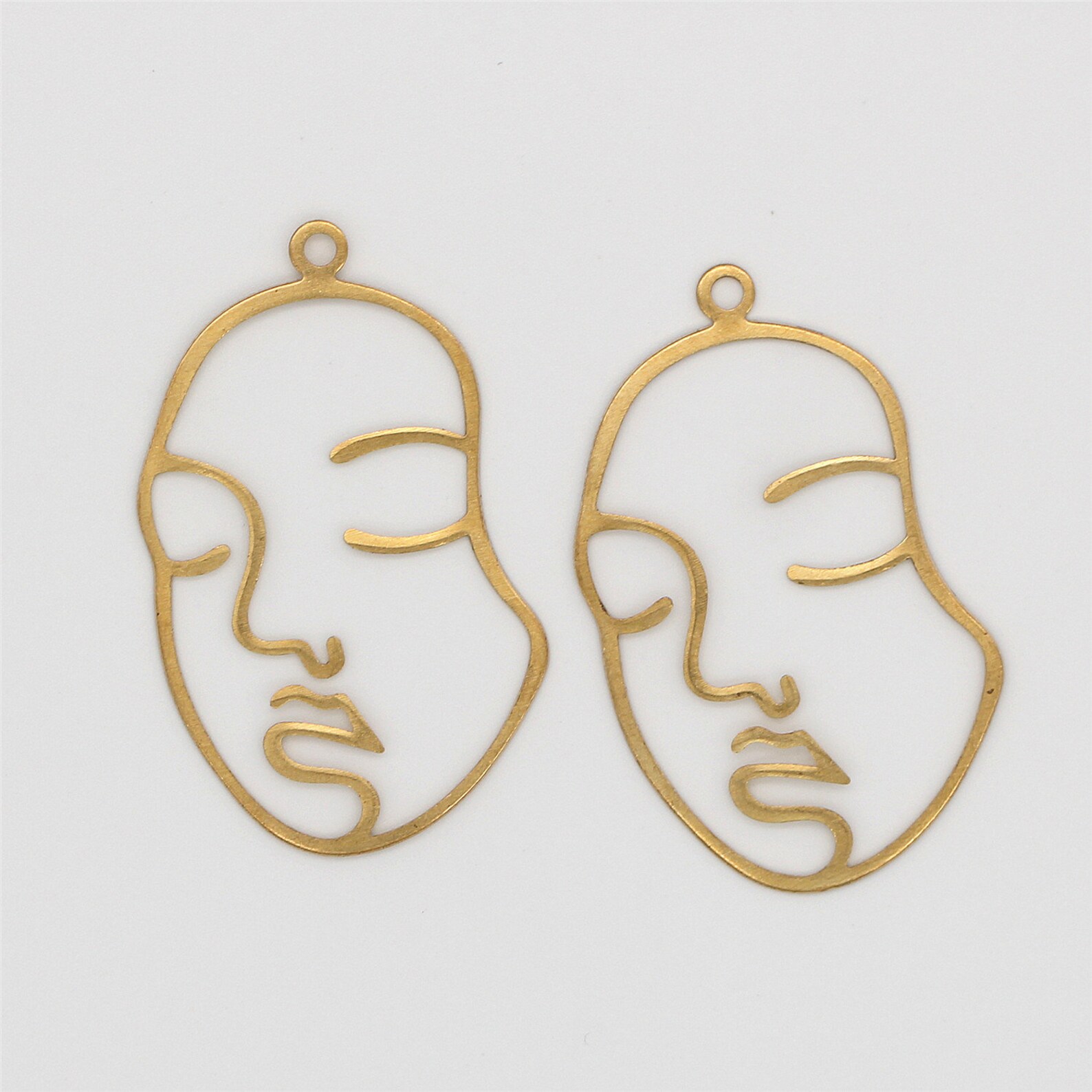 10pcs Wire Face Charms Face Pendant Face Findings Etsy
