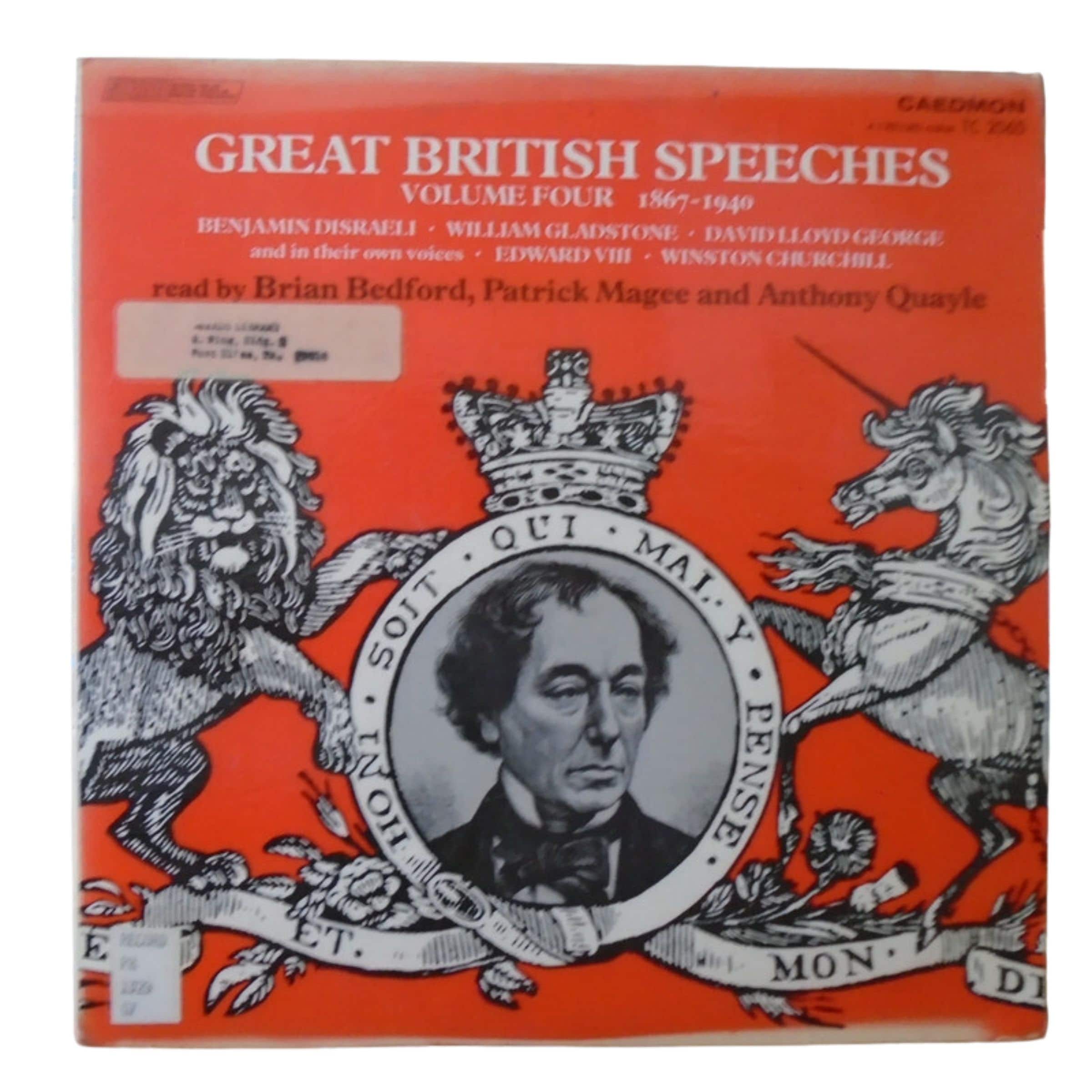 Vintage British Speeches Vinyl Album, Vol. 4, 1867-1940 - Etsy