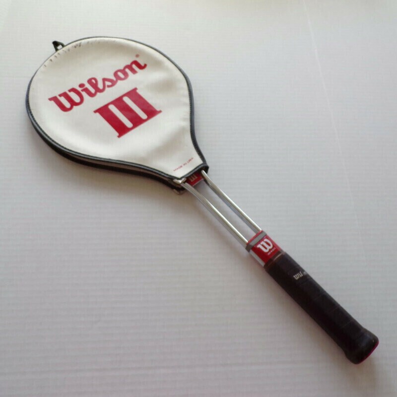Vintage Wilson 1970's Steel Tennis Racquet With Cover 4 Etsy