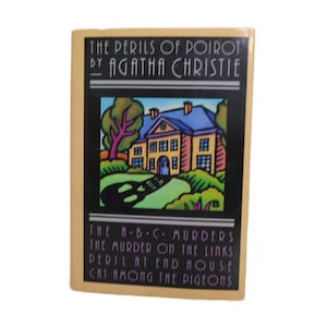 Agatha Christie The Perils Of Poirot Hard Cover Mystery Guild 1989