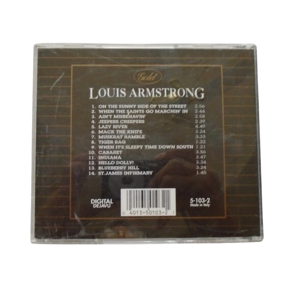 The Louis Armstrong Gold Collection CD 1992 Trumpet Jazz - Etsy