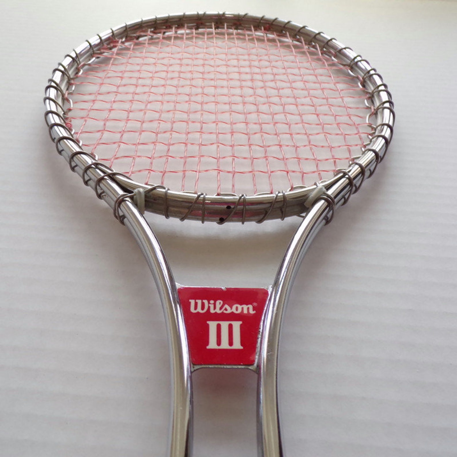 Vintage Wilson 1970's Steel Tennis Racquet With Cover 4 Etsy