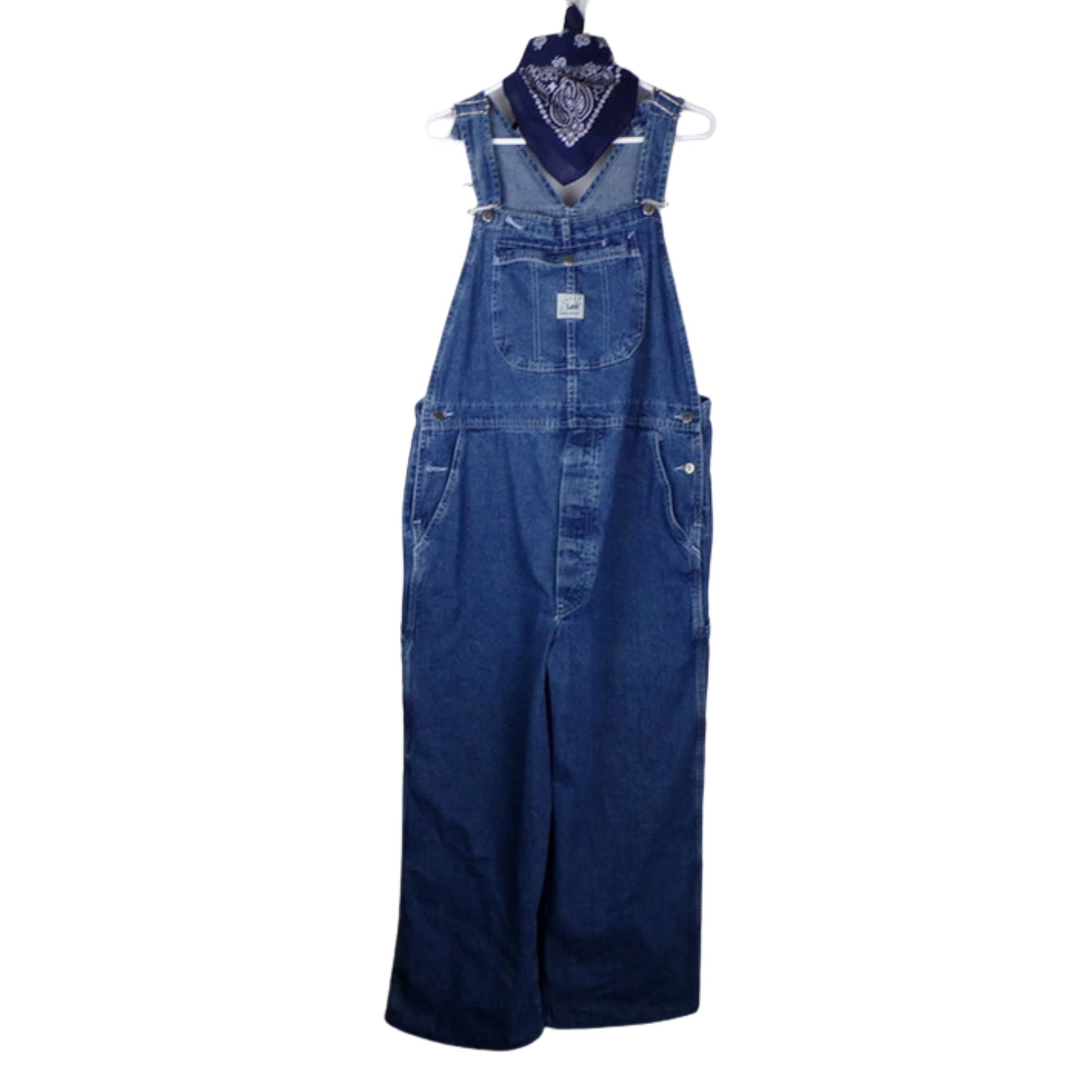 Vintage Lee Riveted Denim Dungarees Large 41
