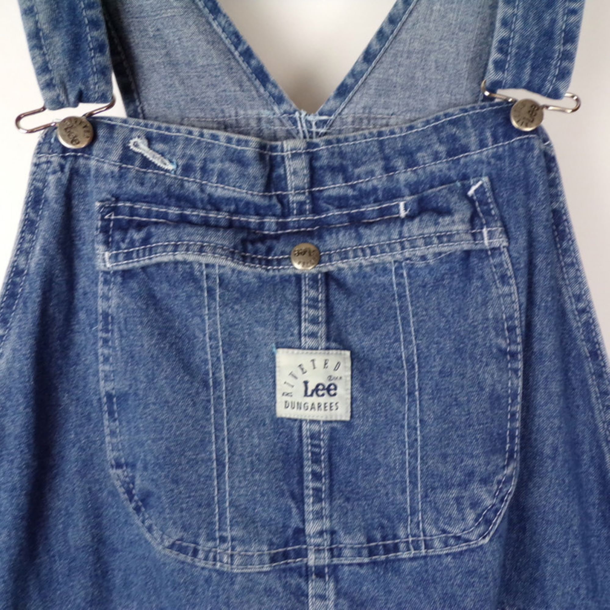 Vintage Lee Riveted Denim Dungarees Large 41