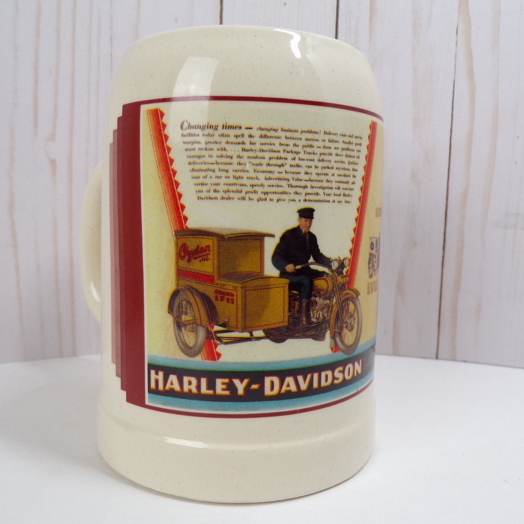 harley davidson beer mug
