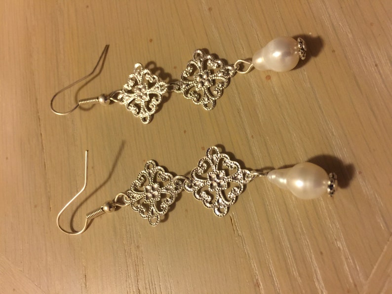 Handmade bridesmaid earrings