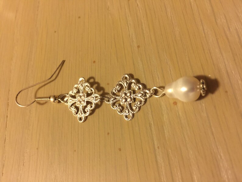 Handmade bridesmaid earrings