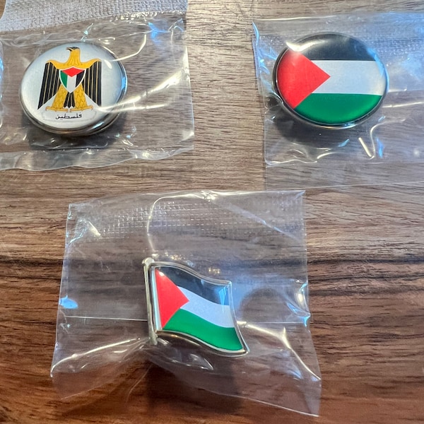 Palestinian flag pin Each