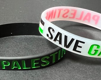 8 Pieces Free Palestine Silicone wristbands