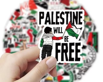 100 pieces Free Palestine laptop stickers