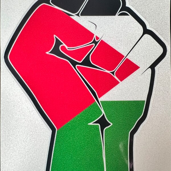 Palestinian flag car vinyl Decal.