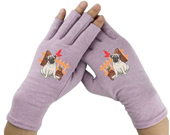Fingerless Gloves for Women - Arthritis Gloves - Texting Gloves - Arthritis Relief - Driving Gloves - Compression Gloves - Puggy