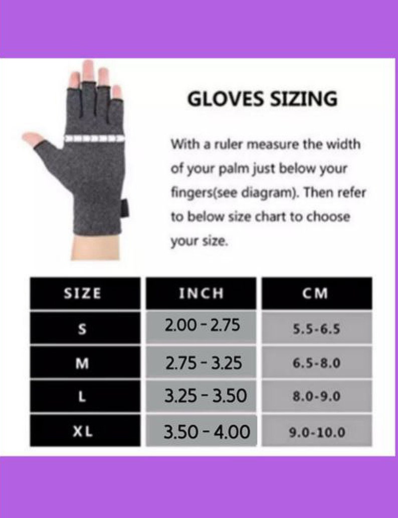 Fingerless Gloves for Women Arthritis Gloves Texting Gloves Arthritis Relief Driving Gloves Compression Gloves Daisy Feathers image 9