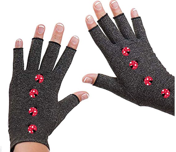 thumbnail image 2 of Fingerless Arthritis Compression Gloves For Hand Pain Relief - Unisex, 5 Colors 2 of 4