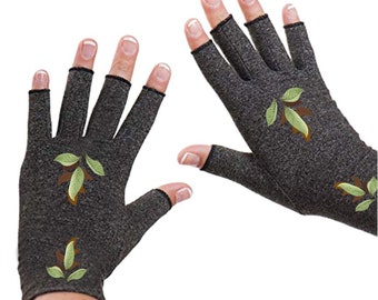 Fingerless Compression Gloves Women – Arthritis Relief, Texting