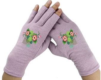 Fingerless Gloves for Women - Arthritis Gloves - Texting Gloves - Arthritis Relief - Driving Gloves - Compression Gloves - Planter