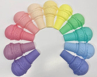Plastic Ice Cream Half Cone sculpture!