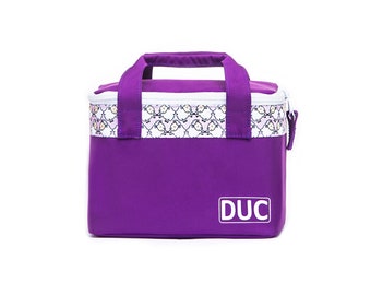 DUC cooler sheep, lunch bag, children's lunch bag, children's cooler bag, purple cooler bag, purple cooler, insulated bag