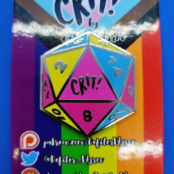 Crit! Pan Pride D20 Pin