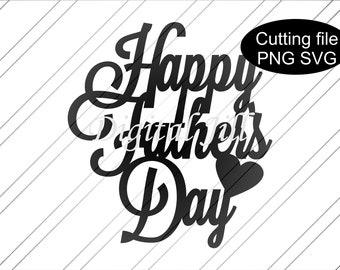 Download Fathers Day Cake Topper Svg Etsy SVG, PNG, EPS, DXF File