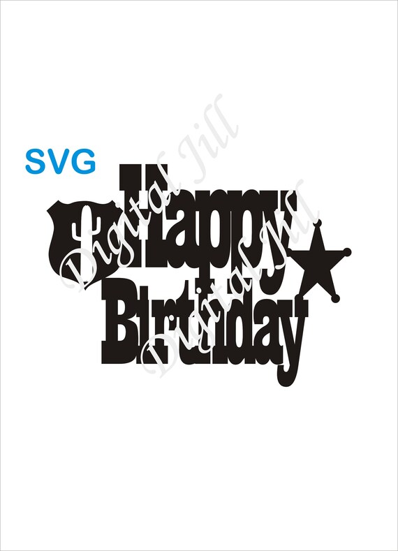 Download Western Happy Birthday Svg Cake Topper Happy Birthday Svg Etsy