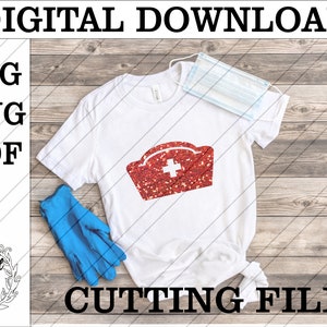 Nurse hat cutting file - nurse hat svg