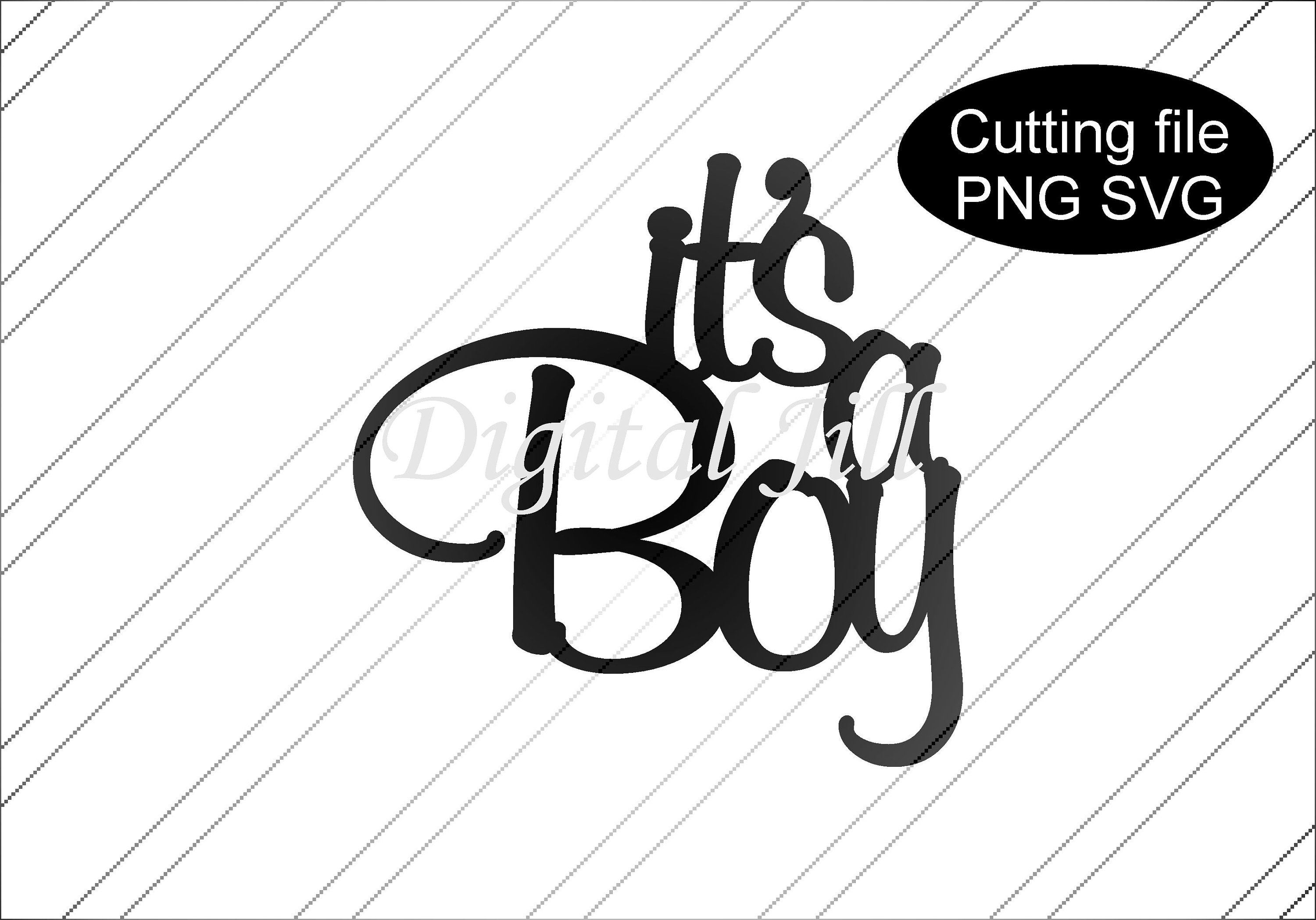 It's a Boy cake topper svg. It's a boy cake topper Etsy