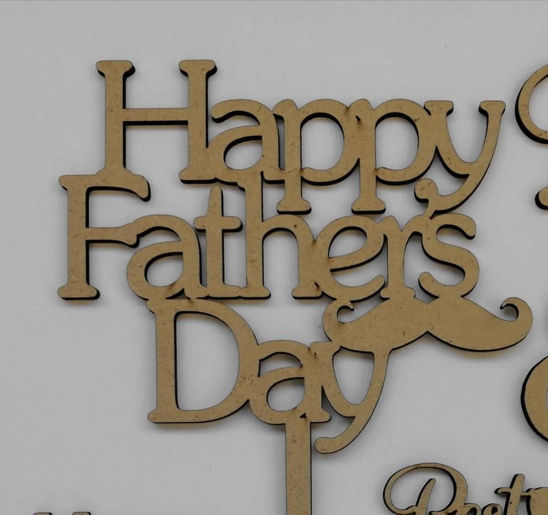 135 Happy Father's Day Cake Topper Svg SVG PNG EPS DXF File